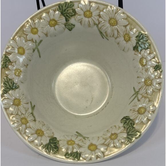 Metlox Poppytrail Sculptured Daisy 7" Rim Soup Cereal Bowl Replacement VTG USA - Picture 3 of 5